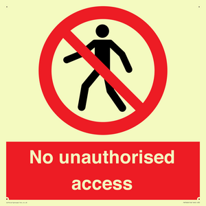 No unauthorised access